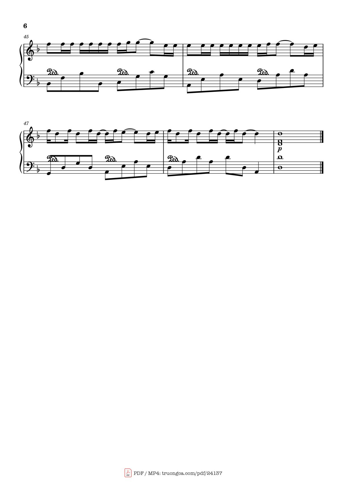 Page 6 of the piano sheet music PDF – Cause I Love You Sheet Piano by Nghiep
