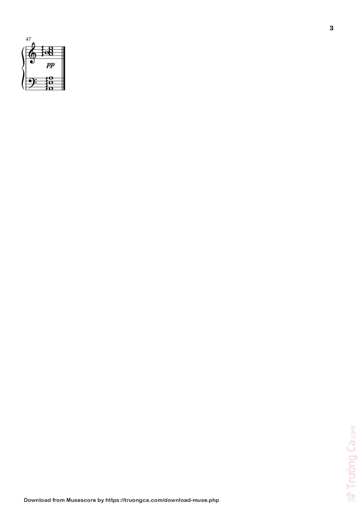 Page 3 of the piano sheet music PDF – WINDY HILL Sheet Piano by Minhthomas