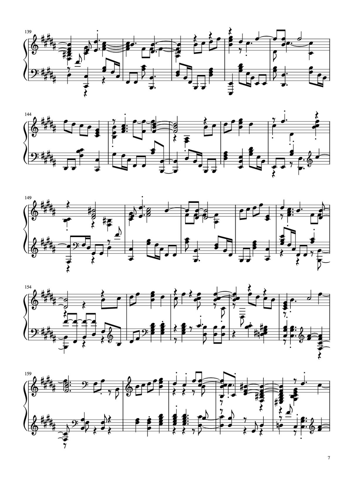 Page 7 of the piano sheet music PDF Piano – Đừng làm trái tim anh đau Piano by Bởi: Sơn Tùng M-PT