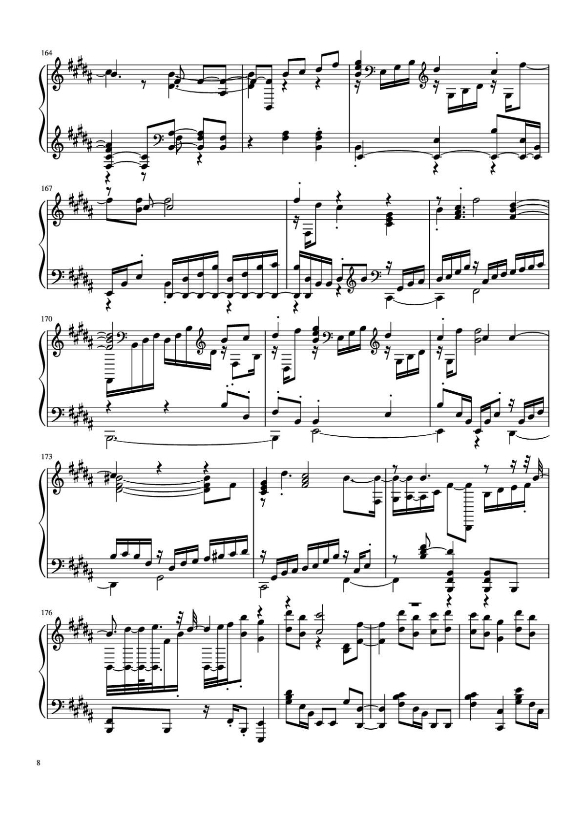 Page 8 of the piano sheet music PDF Piano – Đừng làm trái tim anh đau Piano by Bởi: Sơn Tùng M-PT