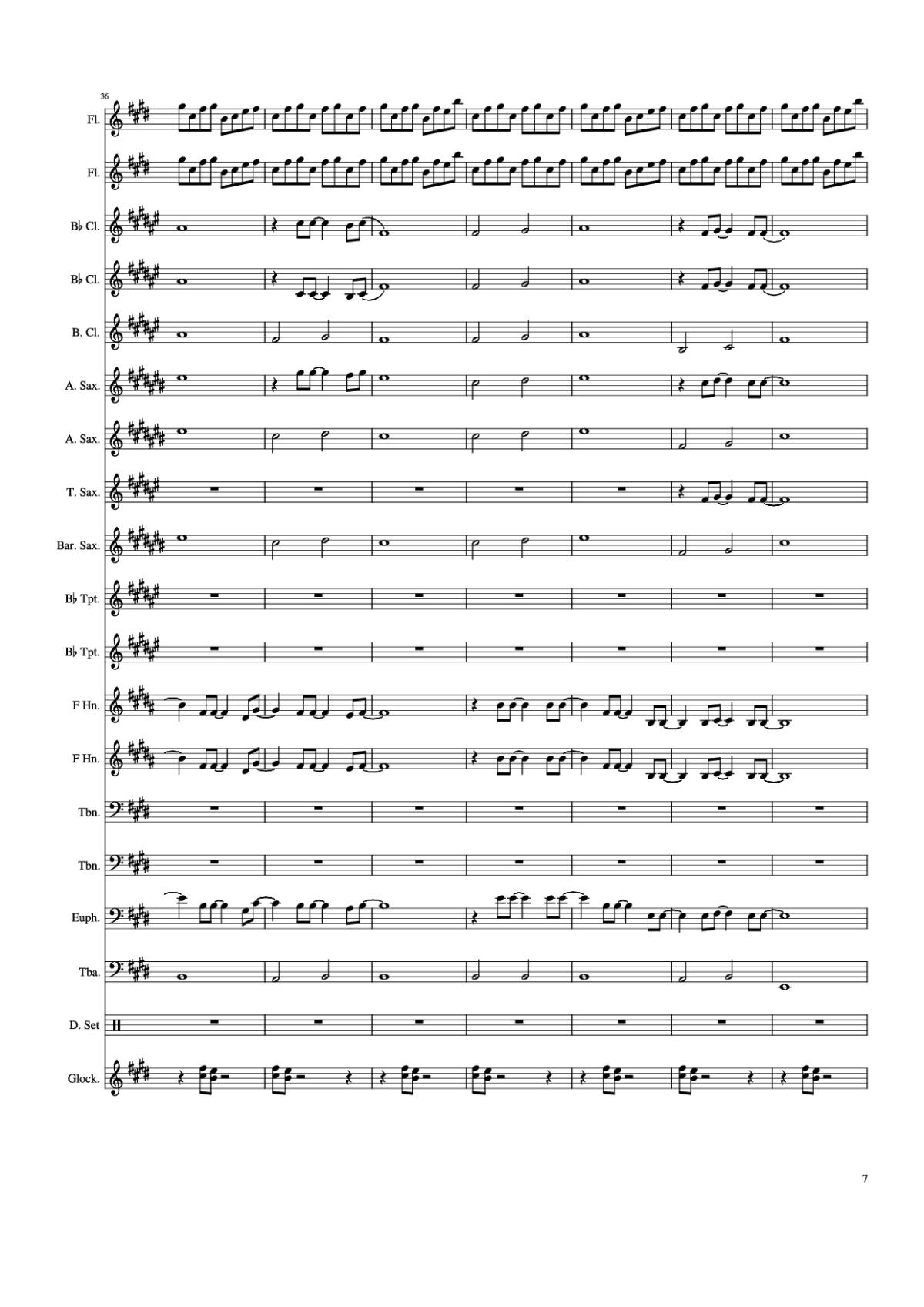 Page 7 of the piano sheet music PDF Piano – Weathering With You - Grand Escape Piano by Arr. Gracia