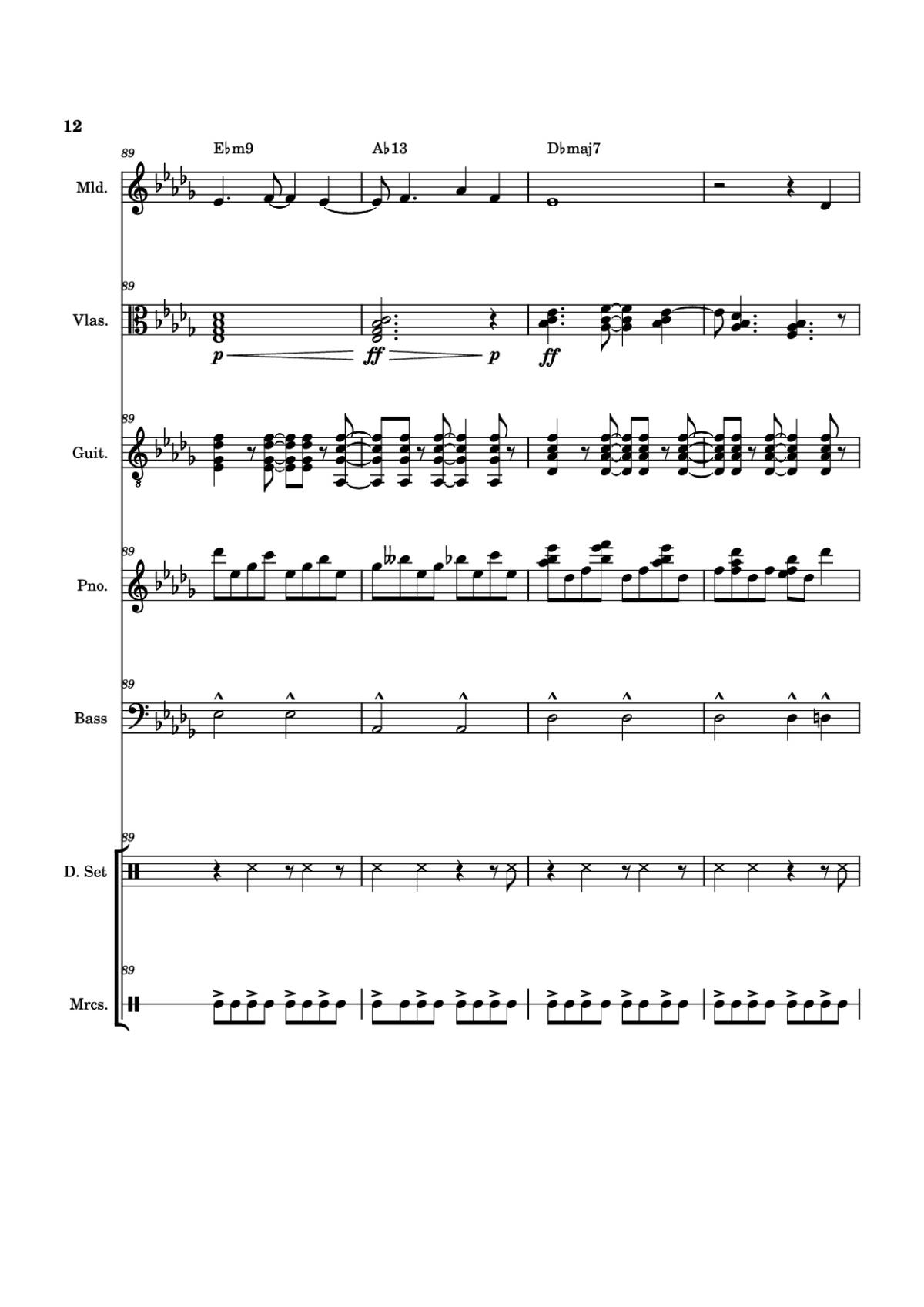 Page 12 of the piano sheet music PDF Piano Guitar Tab – From The Start Piano by Arrangement by ste