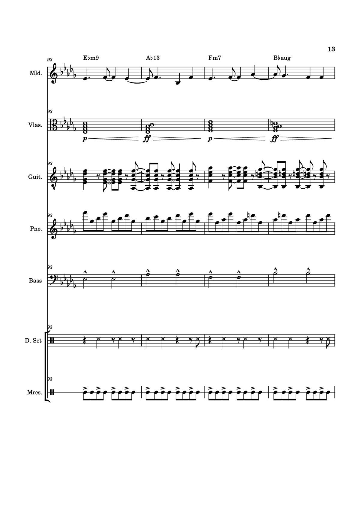 Page 13 of the piano sheet music PDF Piano Guitar Tab – From The Start Piano by Arrangement by ste