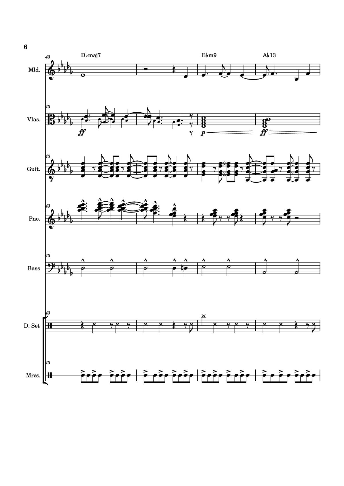 Page 6 of the piano sheet music PDF Piano Guitar Tab – From The Start Piano by Arrangement by ste