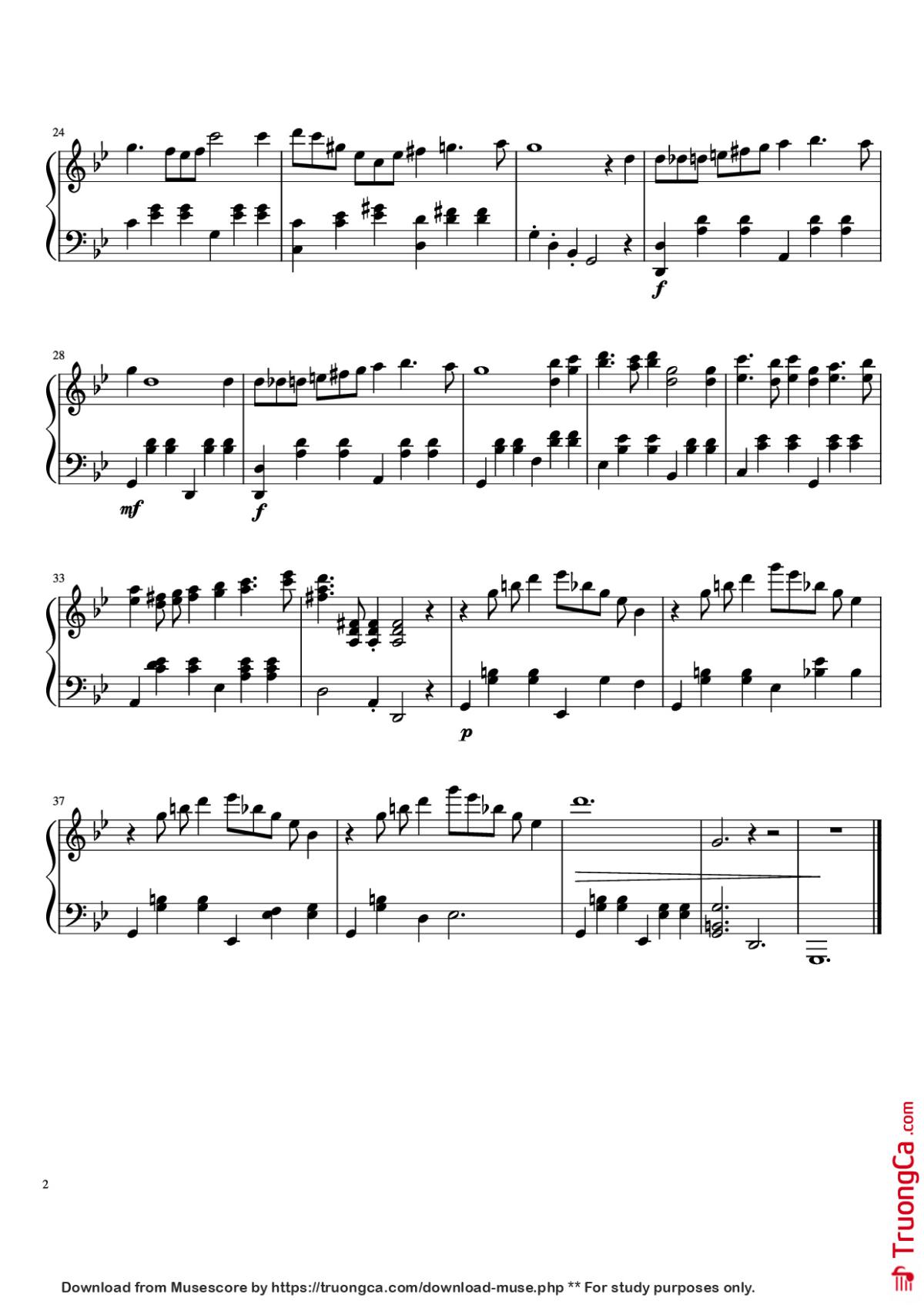 Page 2 of the piano sheet music PDF Piano – Debutante Waltz for Piano by Evan Call