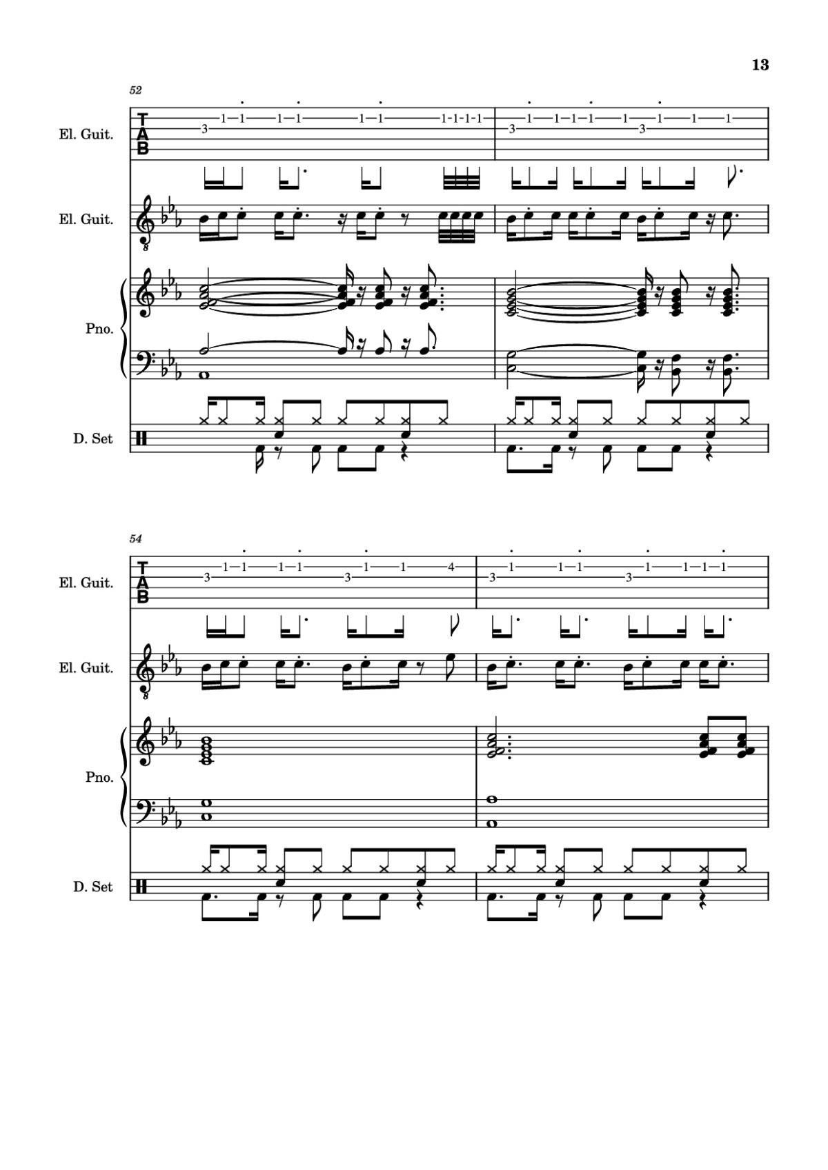 Page 13 of the piano sheet music PDF – Dark Necessities Piano by ManoGhostBoy