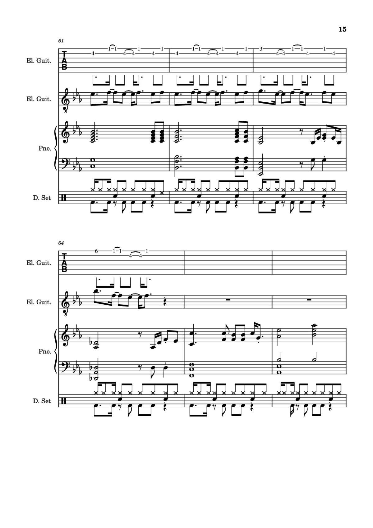 Page 15 of the piano sheet music PDF – Dark Necessities Piano by ManoGhostBoy