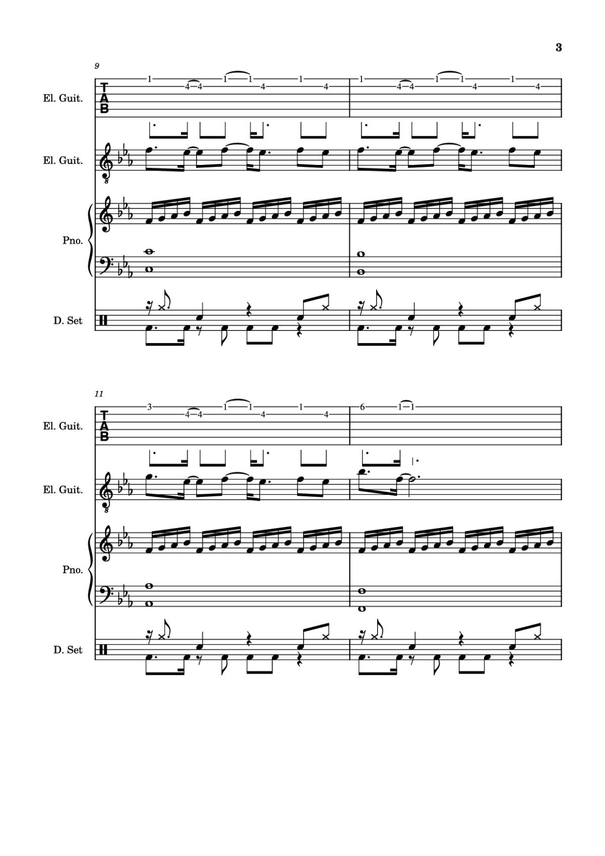 Page 3 of the piano sheet music PDF – Dark Necessities Piano by ManoGhostBoy