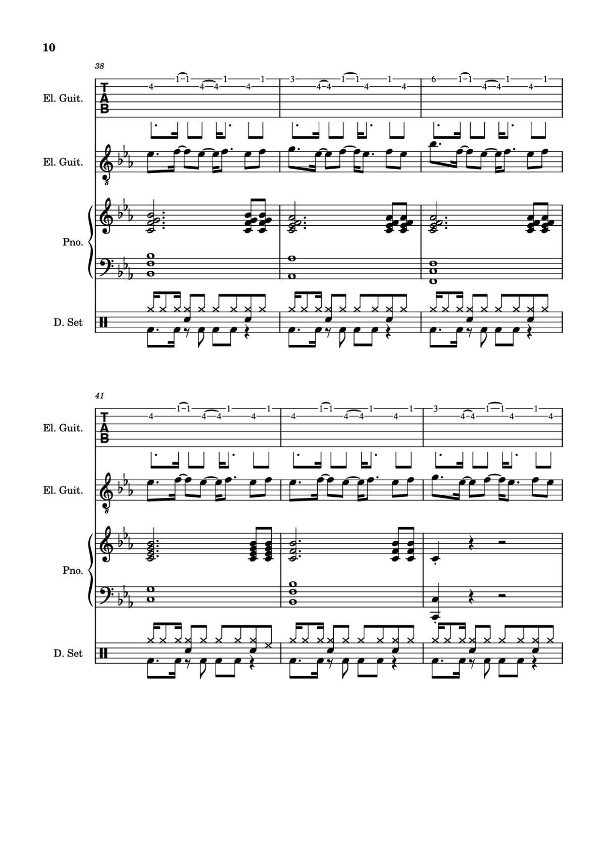 Page 10 of the piano sheet music PDF – Dark Necessities Piano by ManoGhostBoy