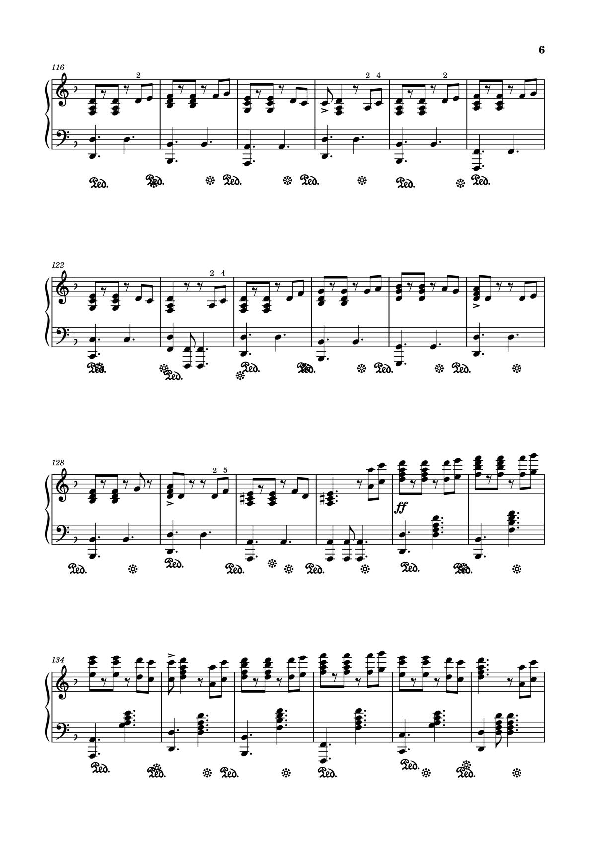 Page 6 of the piano sheet music PDF Piano – He