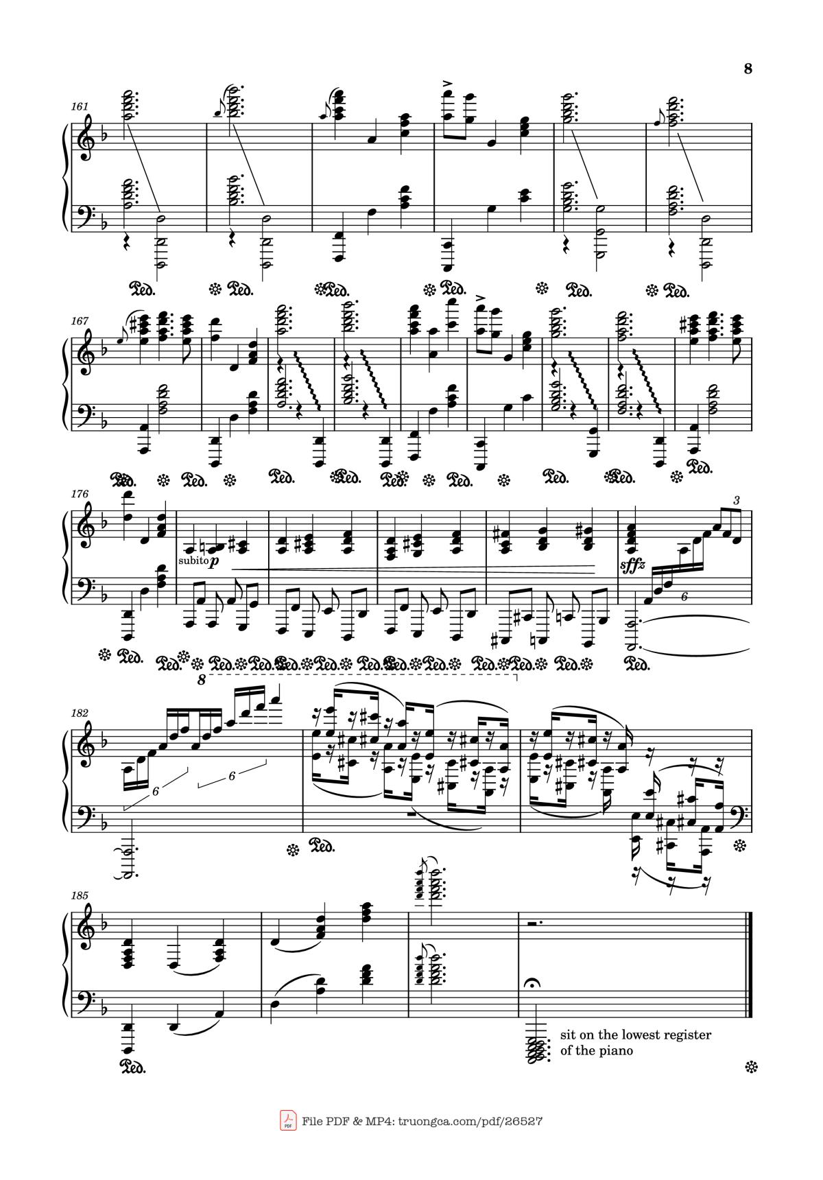 Page 8 of the piano sheet music PDF Piano – He