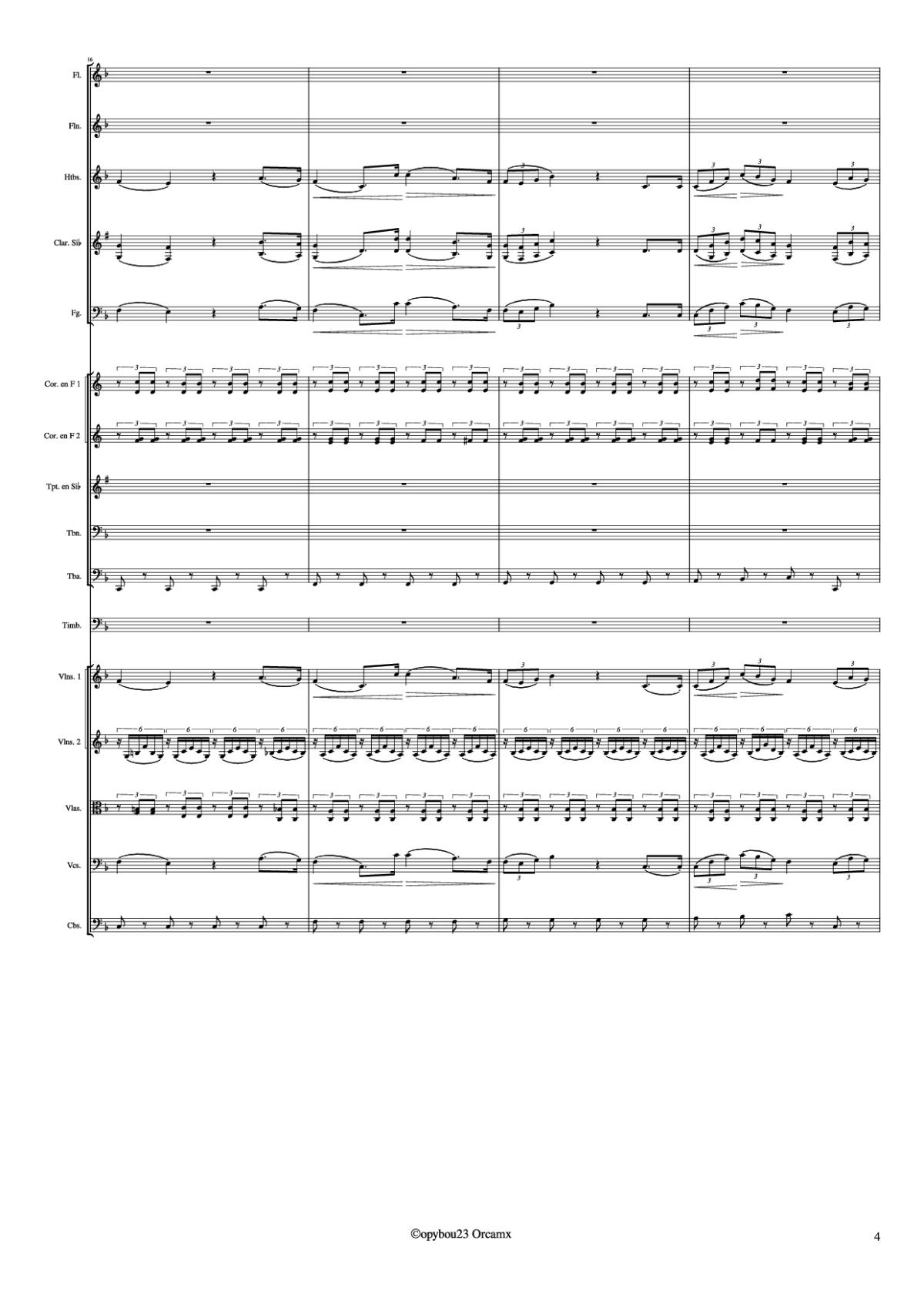Page 4 of the piano sheet music PDF – Coro de Esclavos Hebreos by G. Verdi