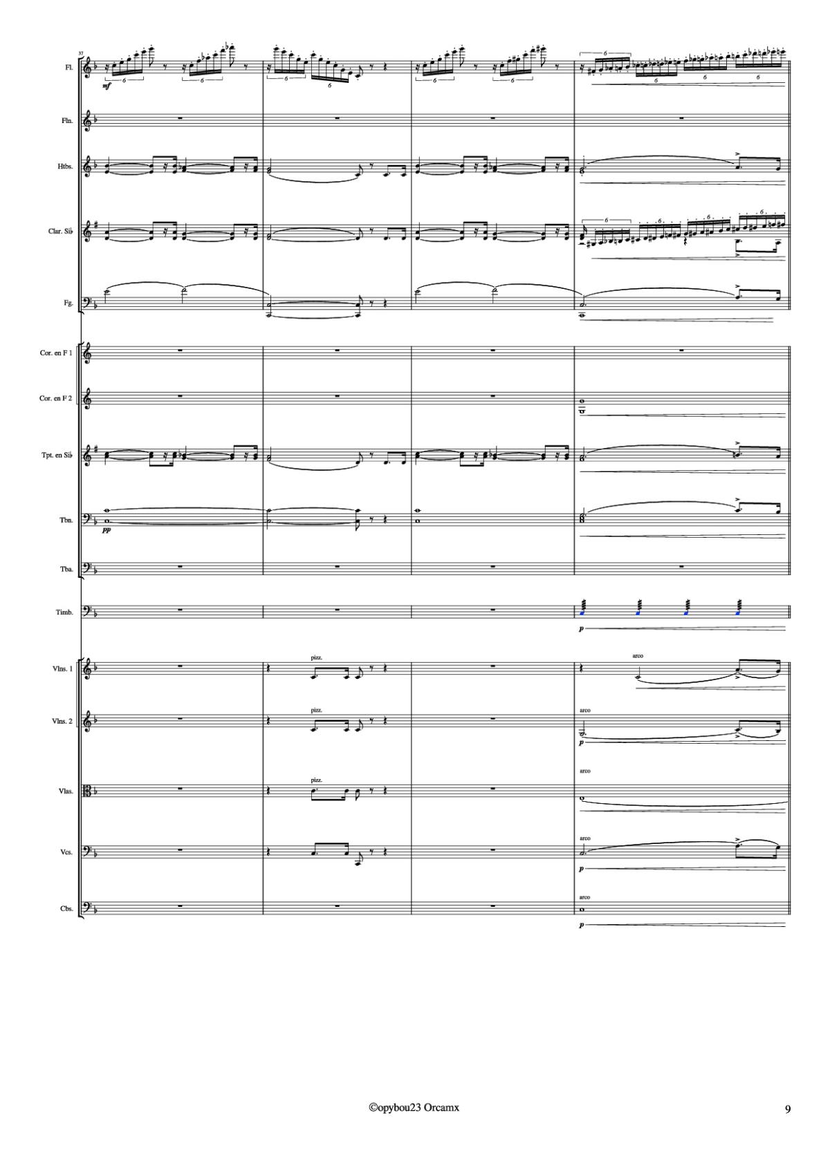 Page 9 of the piano sheet music PDF – Coro de Esclavos Hebreos by G. Verdi