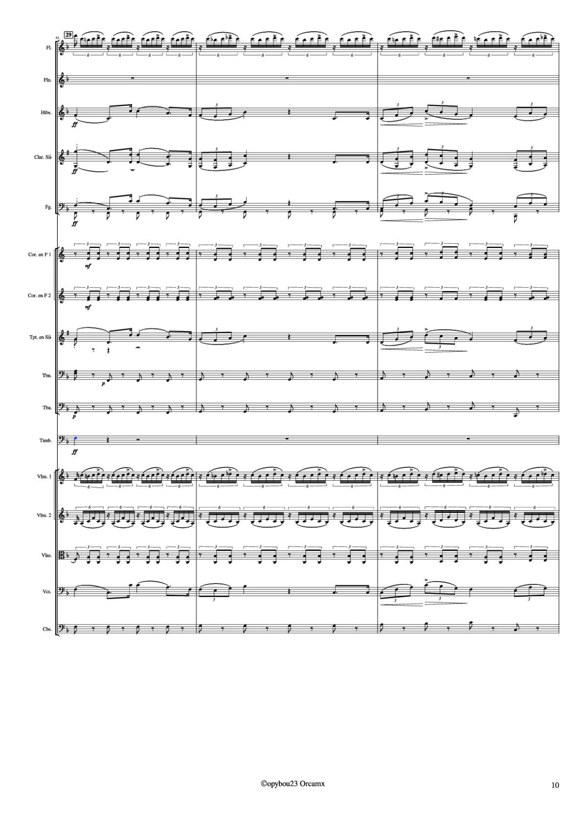 Page 10 of the piano sheet music PDF – Coro de Esclavos Hebreos by G. Verdi