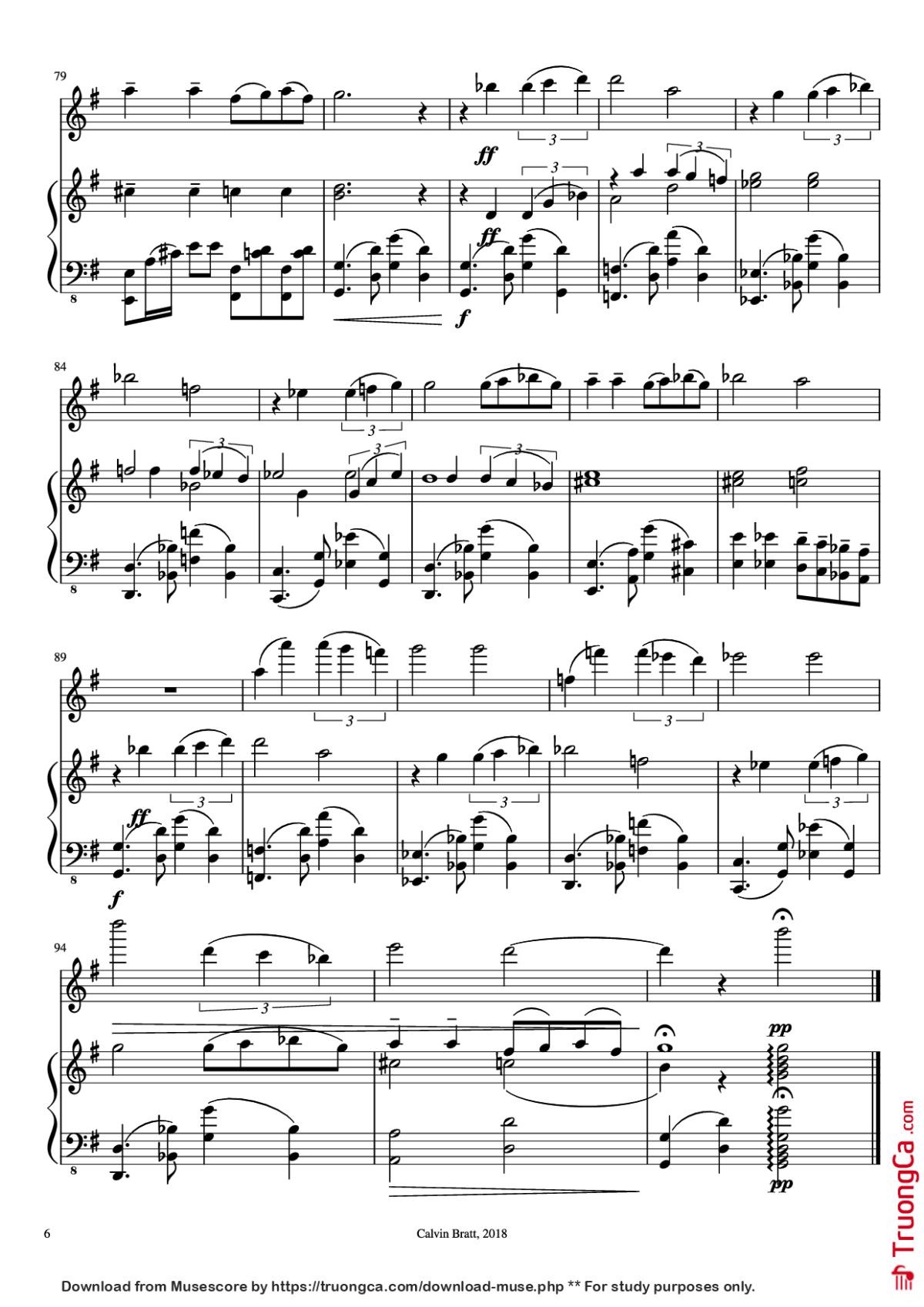 Page 6 of the piano sheet music PDF Piano – Por Una Cabeza Piano by Arr.: Irina Lazaryeva Transc/Edit.: Calvin Bratt