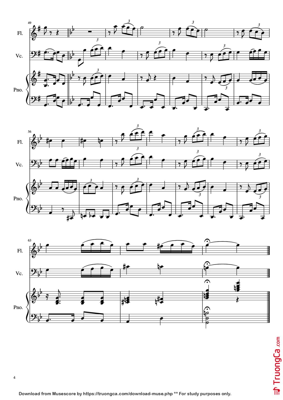 Page 4 of the piano sheet music PDF Piano – Por una Cabeza Piano by Carlos Gardel (1890 - 1935