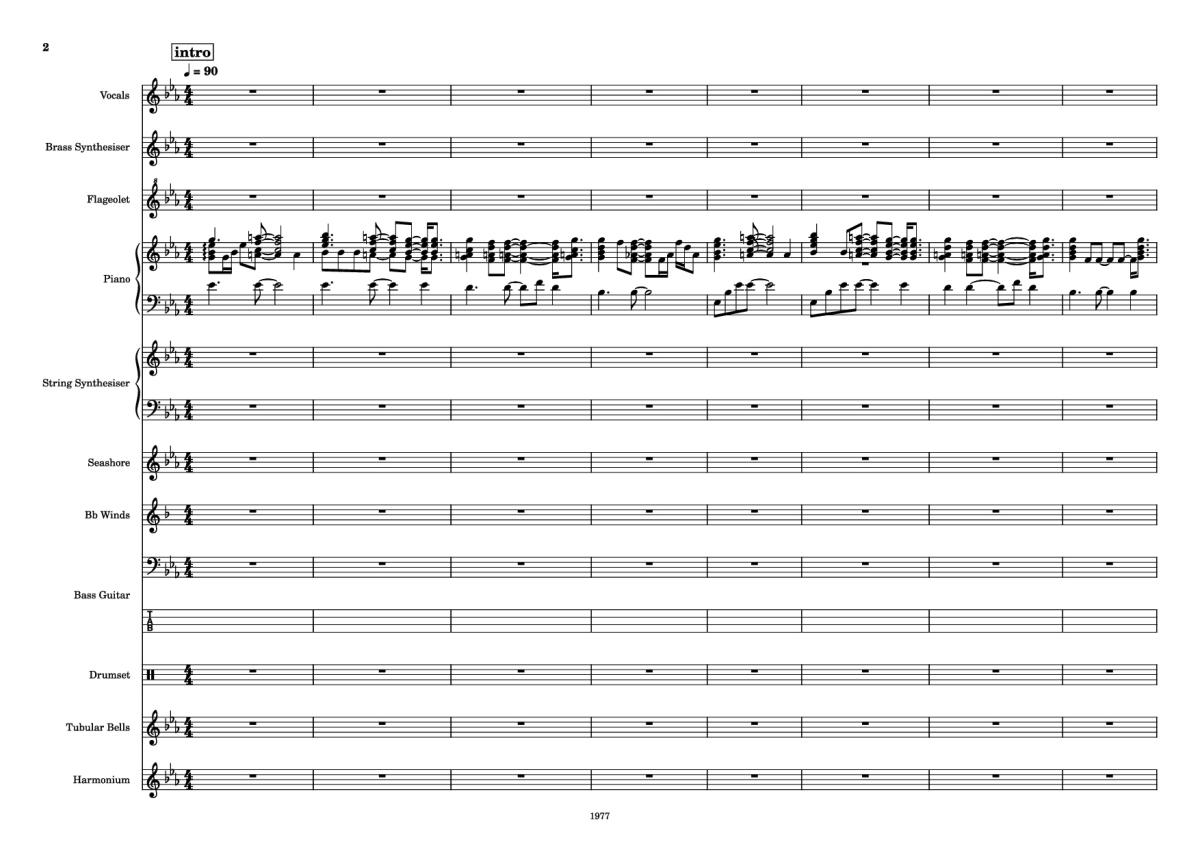 Page 2 of the piano sheet music PDF – Fool