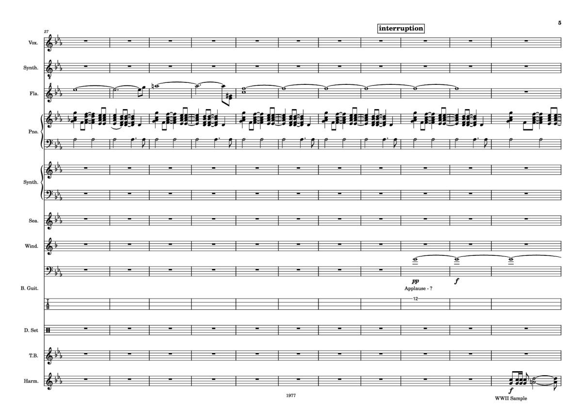 Page 5 of the piano sheet music PDF – Fool