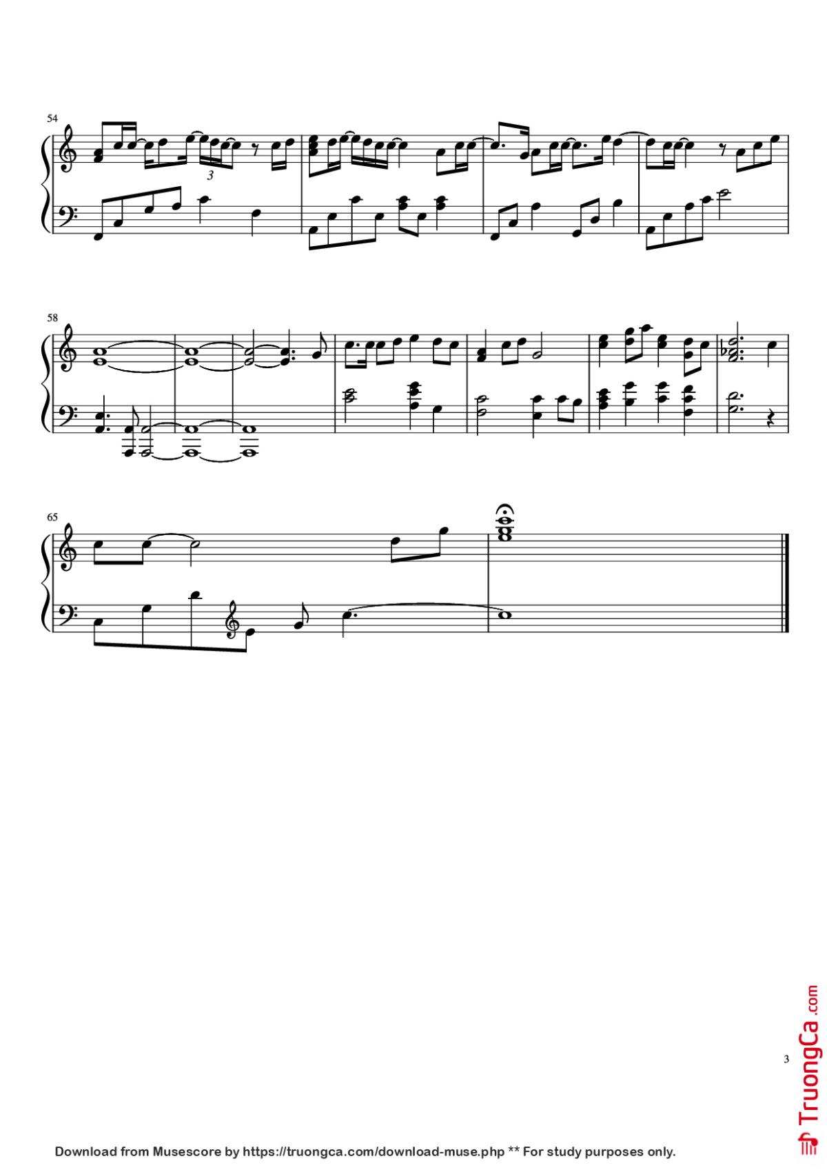 Page 3 of the piano sheet music PDF Piano – Photo of My Mind Piano by Crash Landing on You Soundtrack
