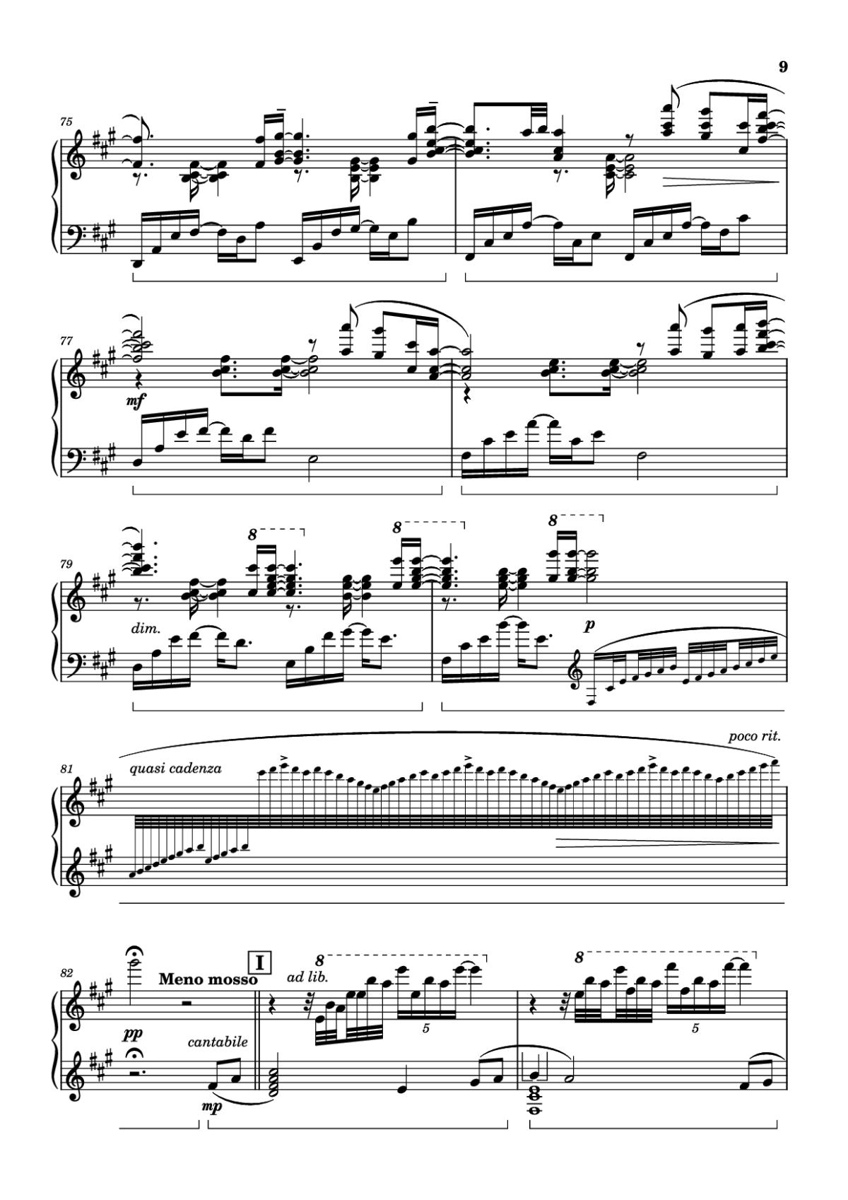 Page 9 of the piano sheet music PDF Piano – Call of Silence Piano by Original Music by Hiroyuki Sawano