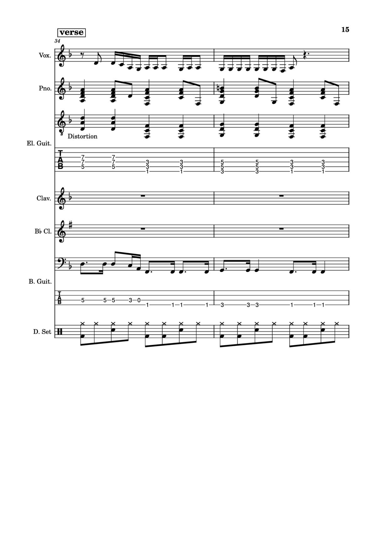 Page 15 of the piano sheet music PDF – Another Man