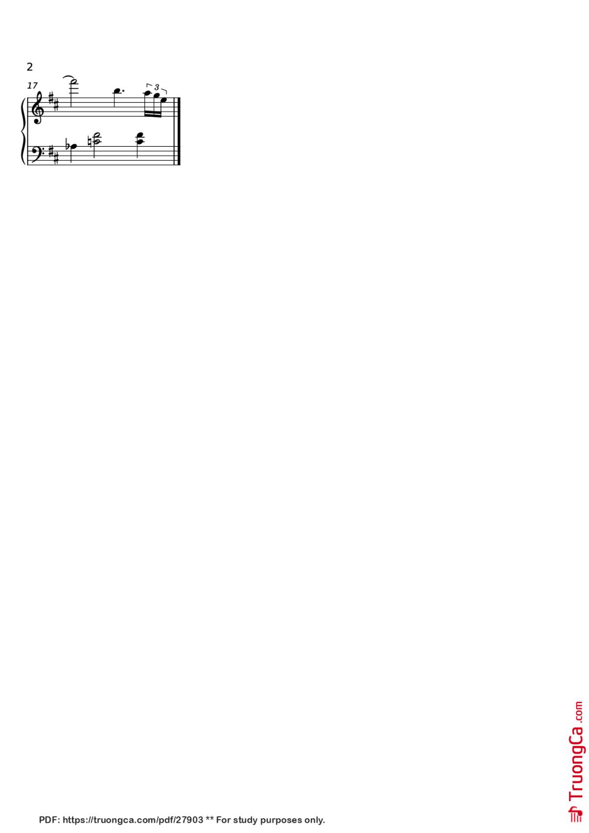 Page 2 of the piano sheet music PDF Piano – Congratulations-Mac Miller Piano by Mac Miller