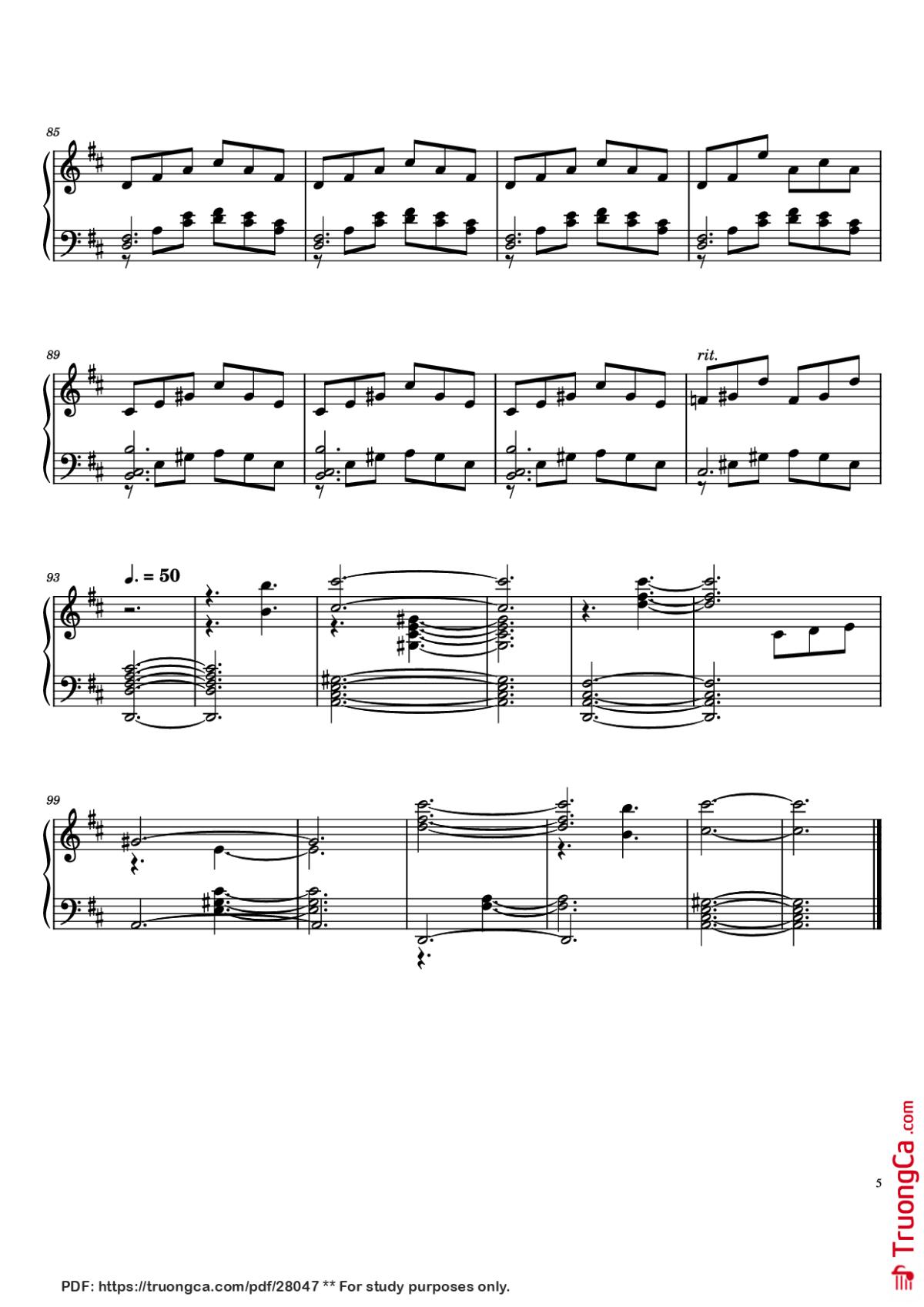 Page 5 of the piano sheet music PDF Piano – A Quick One Before the Eternal Worm Devours Connecticut Piano by Undefined