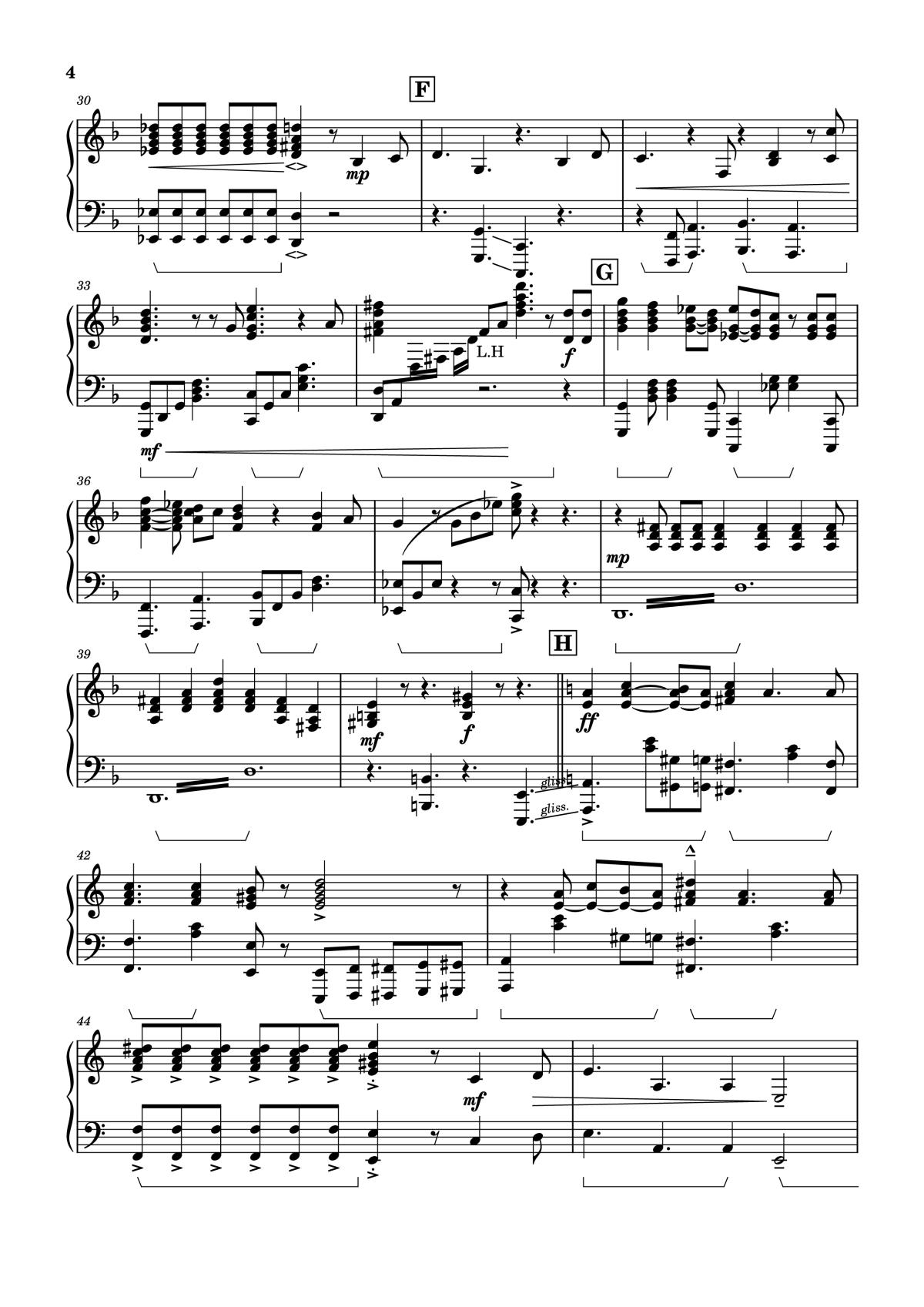 Page 4 of the piano sheet music PDF – You