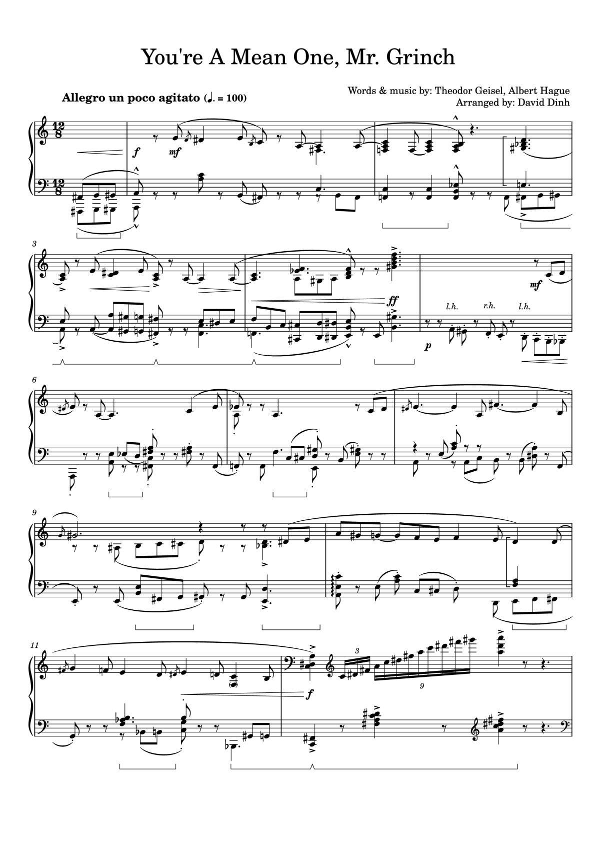 Page 1 of the piano sheet music PDF – You