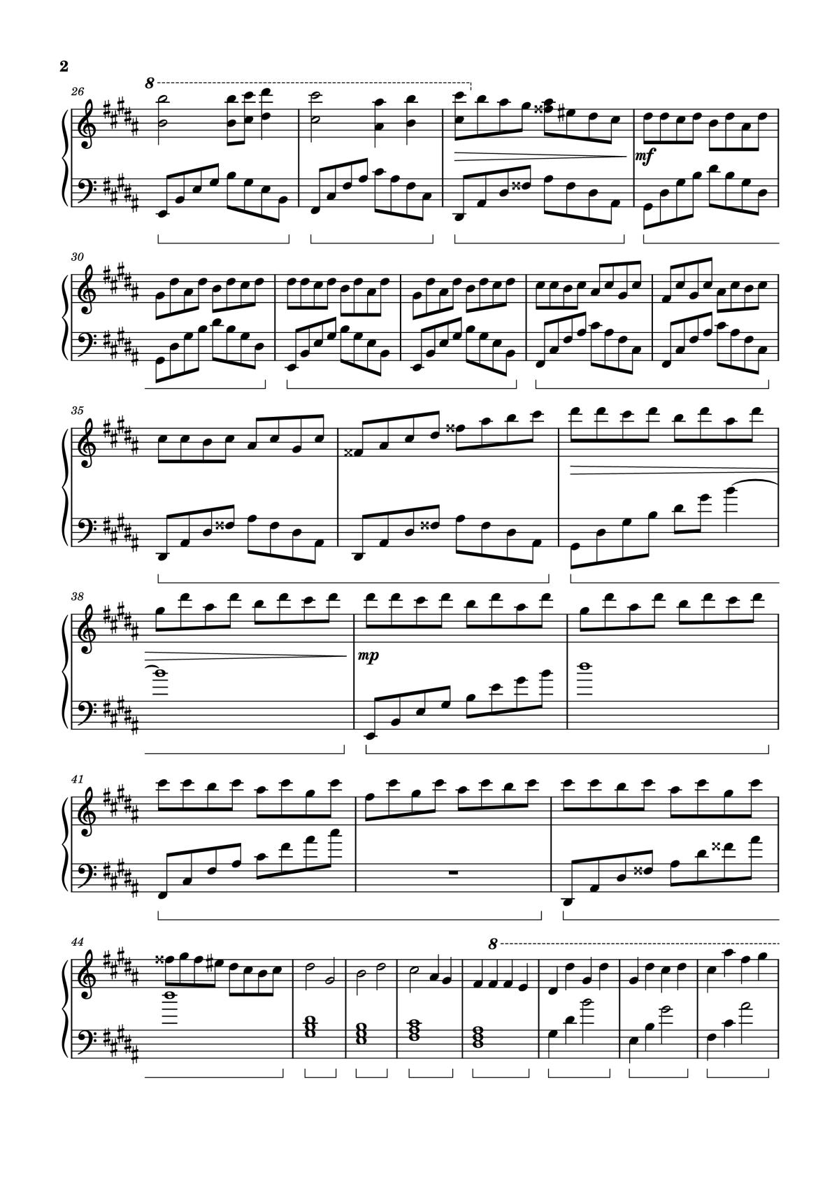 Page 2 of the piano sheet music PDF Piano – VIRGO The Perfectionist Piano by Arr.: Dave