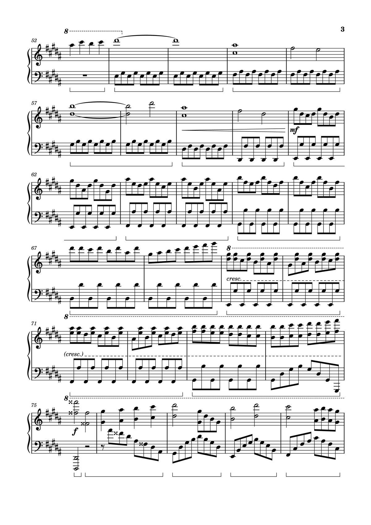 Page 3 of the piano sheet music PDF Piano – VIRGO The Perfectionist Piano by Arr.: Dave