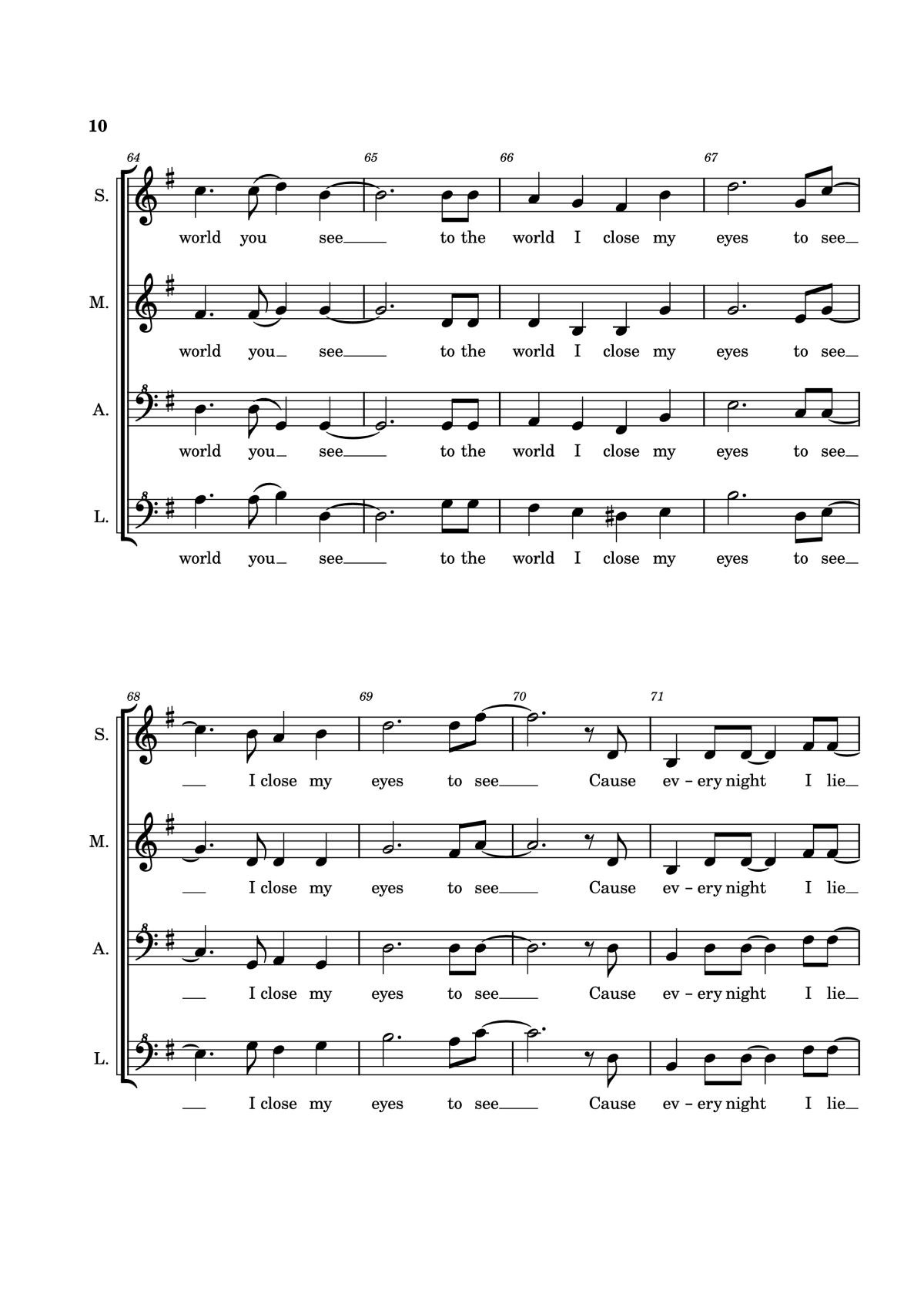 Page 10 of the piano sheet music PDF Piano – A Million Dreams Piano by EaTeN4l1v3