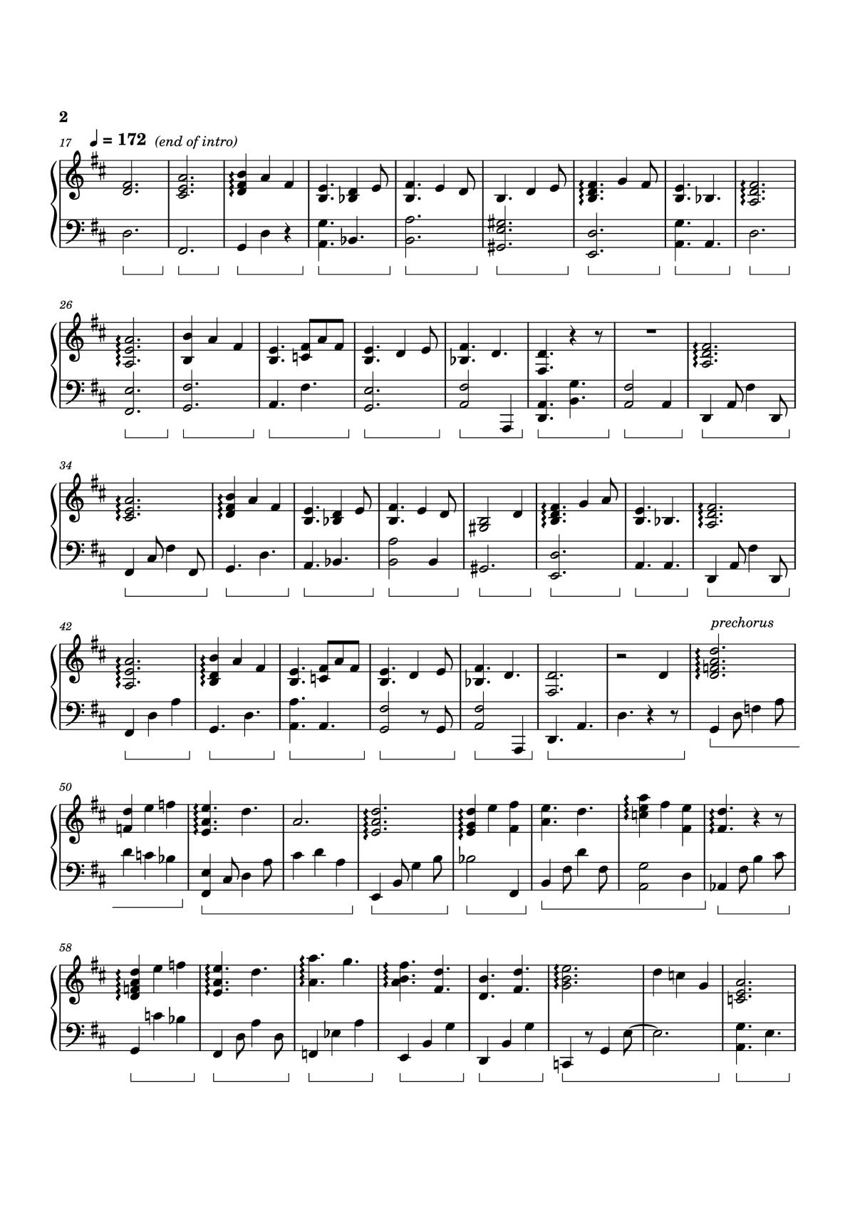 Page 2 of the piano sheet music PDF Piano – Colors on the Street Piano by Izumi Hirotaka