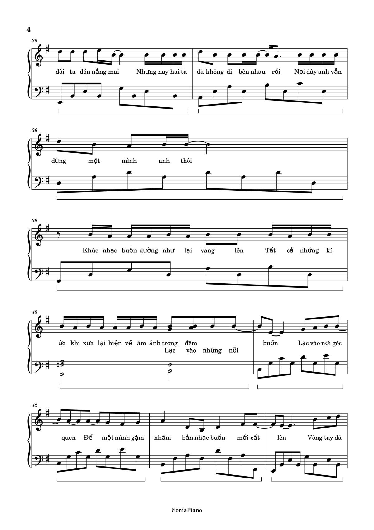Page 4 of the piano sheet music PDF – Nước Mắt Em Lau Bằng Tình Yêu Mới Piano by Da Lab