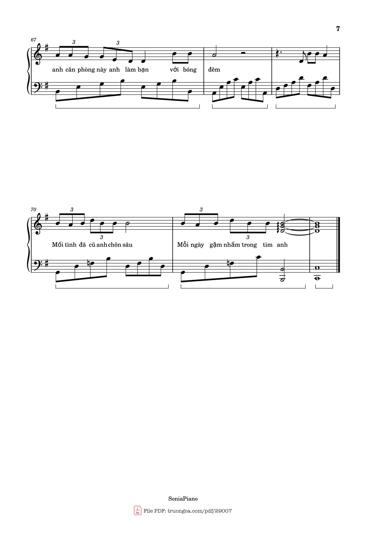 Page 7 of the piano sheet music PDF – Nước Mắt Em Lau Bằng Tình Yêu Mới Piano by Da Lab