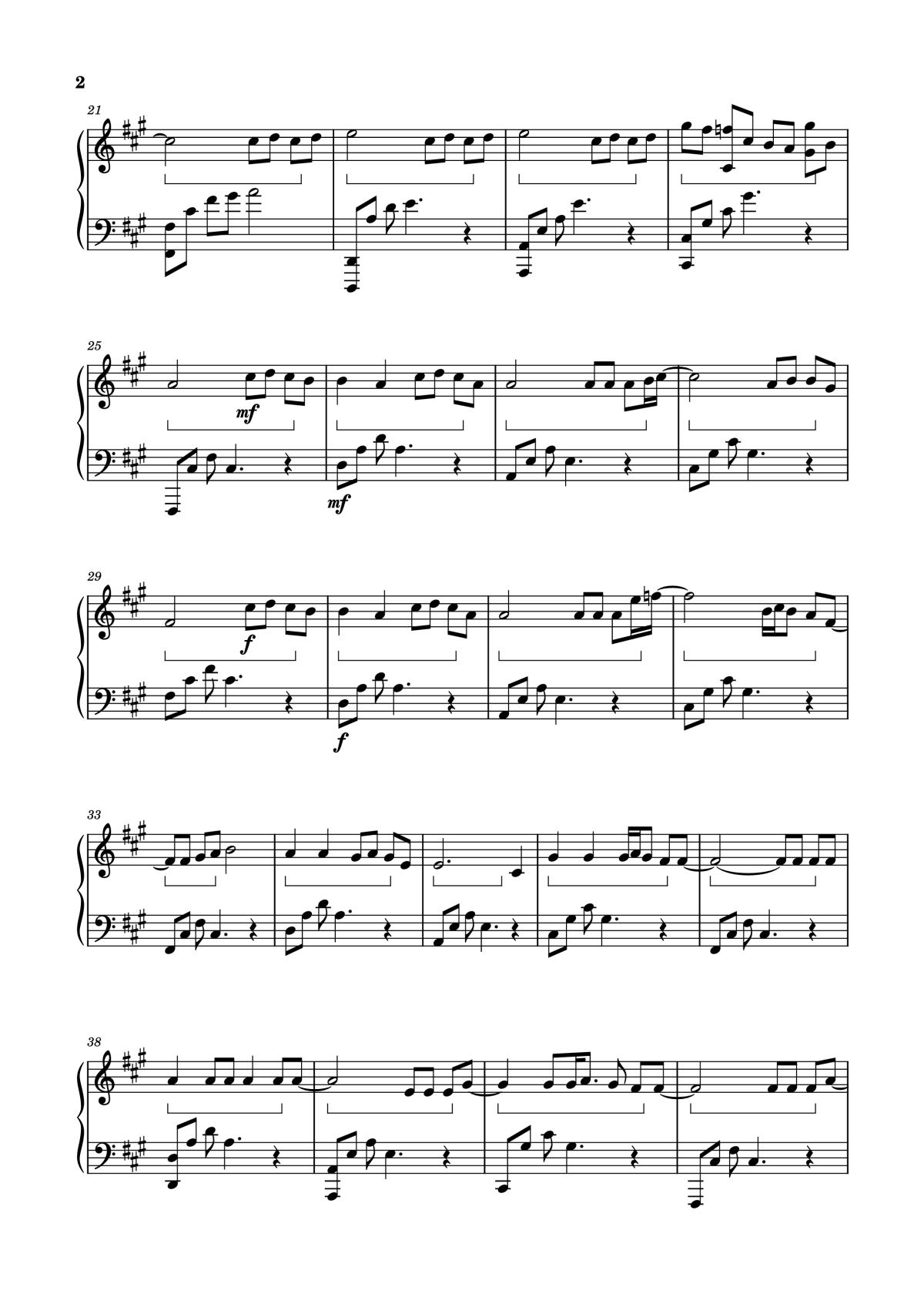 Page 2 of the piano sheet music PDF – Thức Giấc (Dalab) Piano bản rút gọn by Dalab