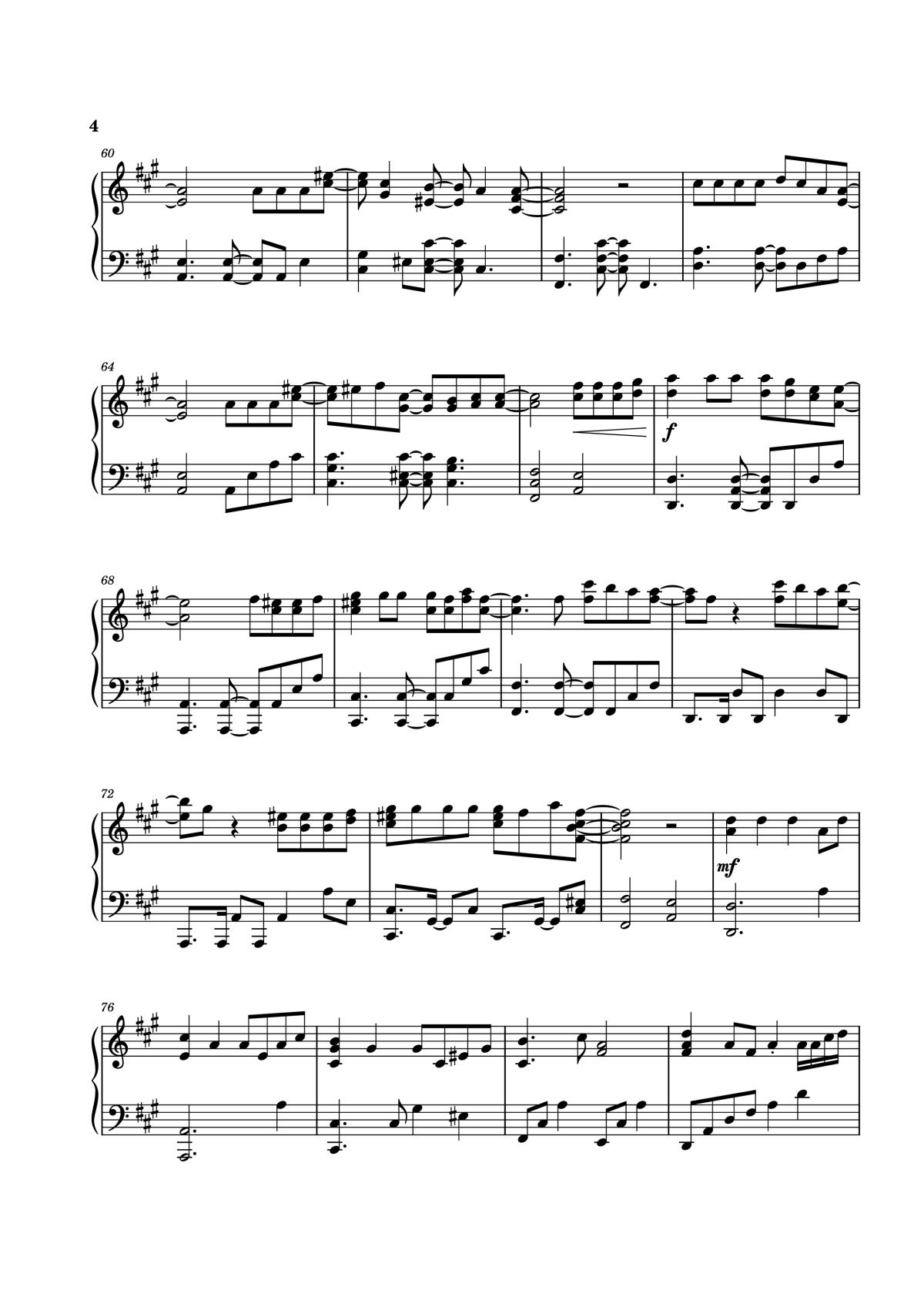 Page 4 of the piano sheet music PDF – Thức giấc (Tone gốc) Piano by DaLAB