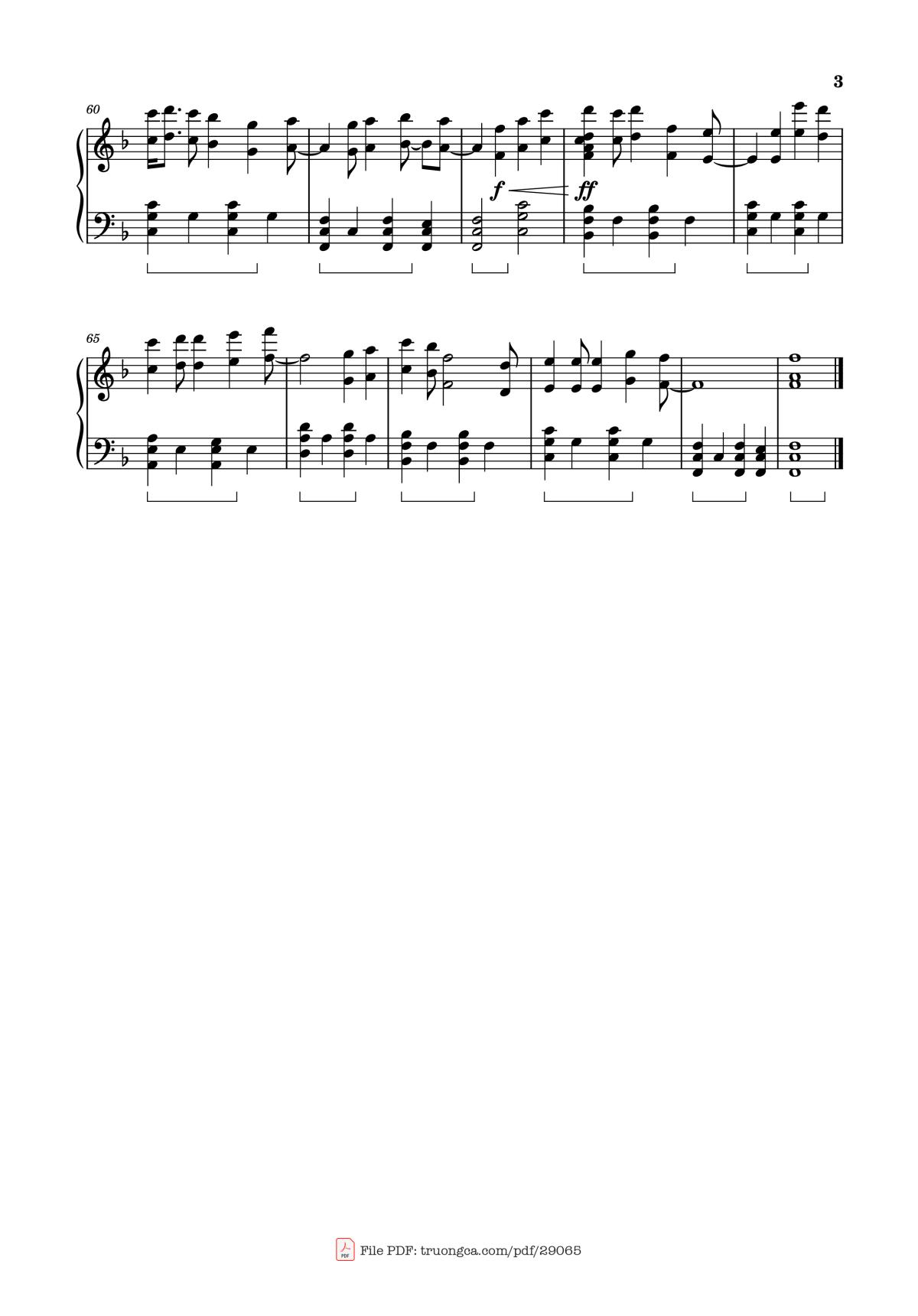 Page 3 of the piano sheet music PDF Piano – 3107-2 DuongG x NÂU x W/N Piano Sheet by DuongG x Nâu x W/n