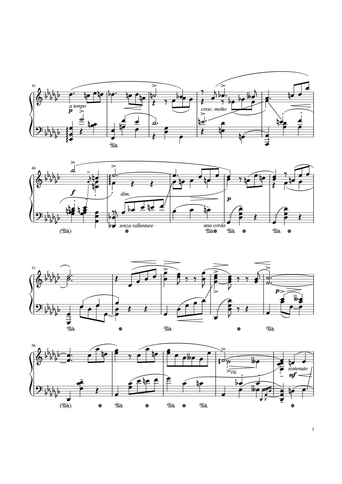 Page 3 of the piano sheet music PDF – Old Vienna Piano by Leopold Godowsky