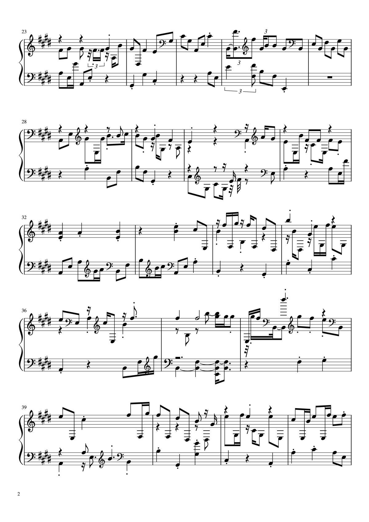 Page 2 of the piano sheet music PDF – Ấn nút nhớ... thả giấc mơ Piano by Ca sĩ, sáng tác: Sơn Tùng M-PT