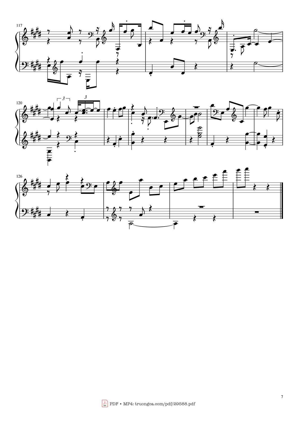 Page 7 of the piano sheet music PDF – Ấn nút nhớ... thả giấc mơ Piano by Ca sĩ, sáng tác: Sơn Tùng M-PT