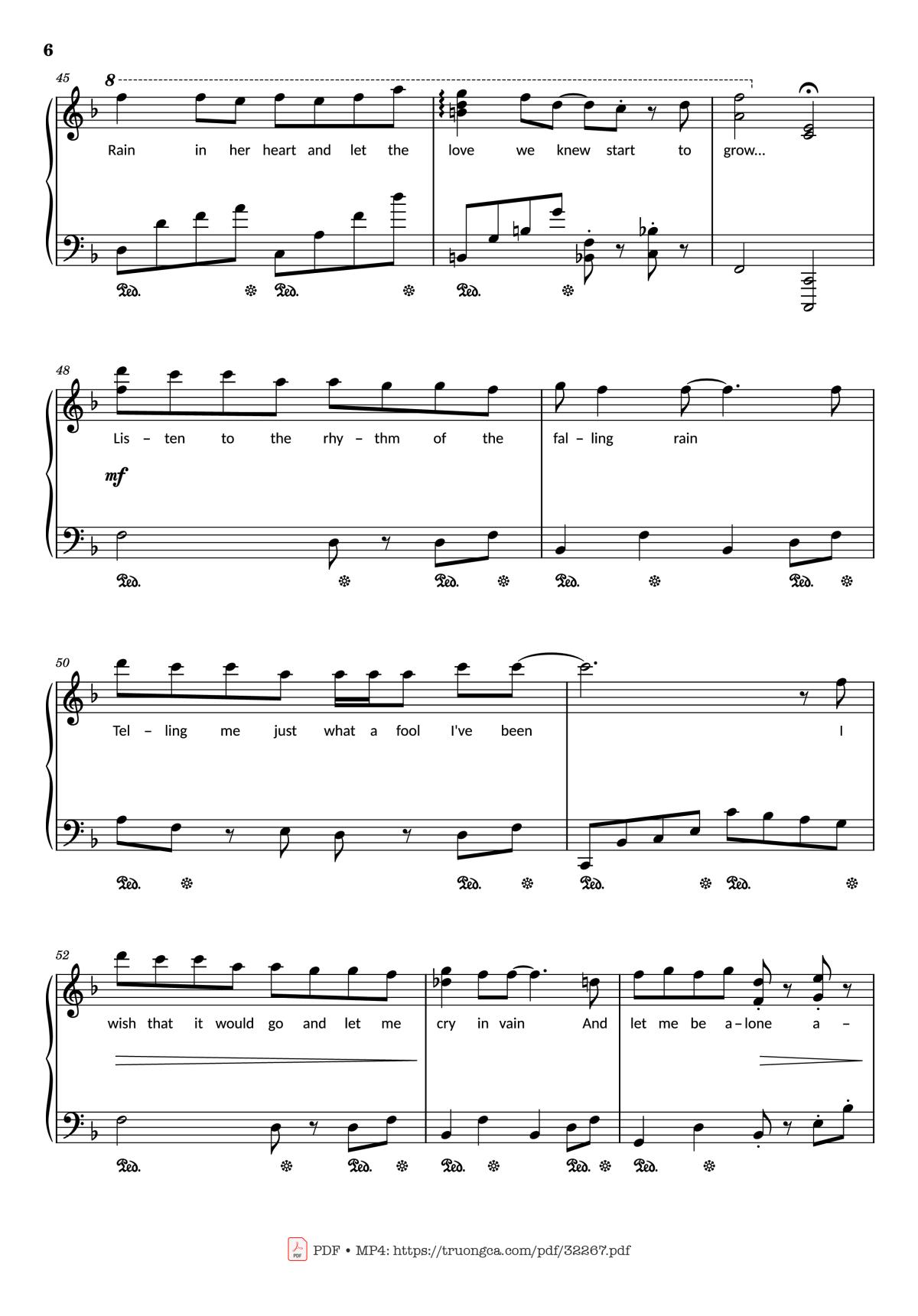 Listen to the rhythm of the falling rain, Trang 6