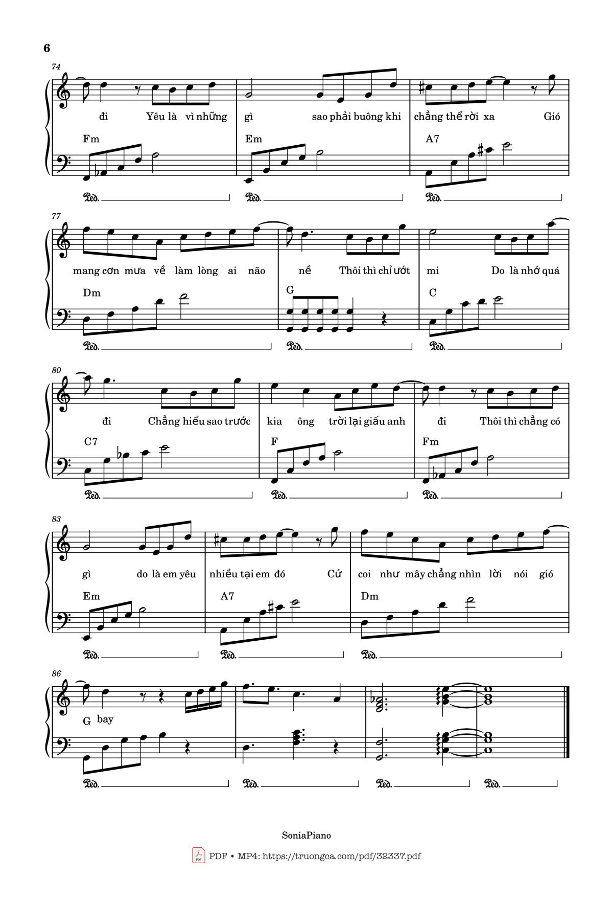 Sương mờ che khuất đồi, đêm nào em cũng ngồi, Trang 6