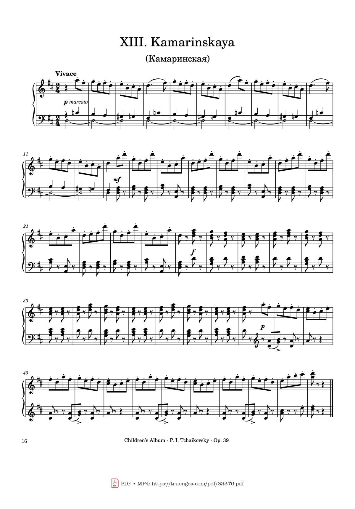 Page 16 of the piano sheet music PDF – Children