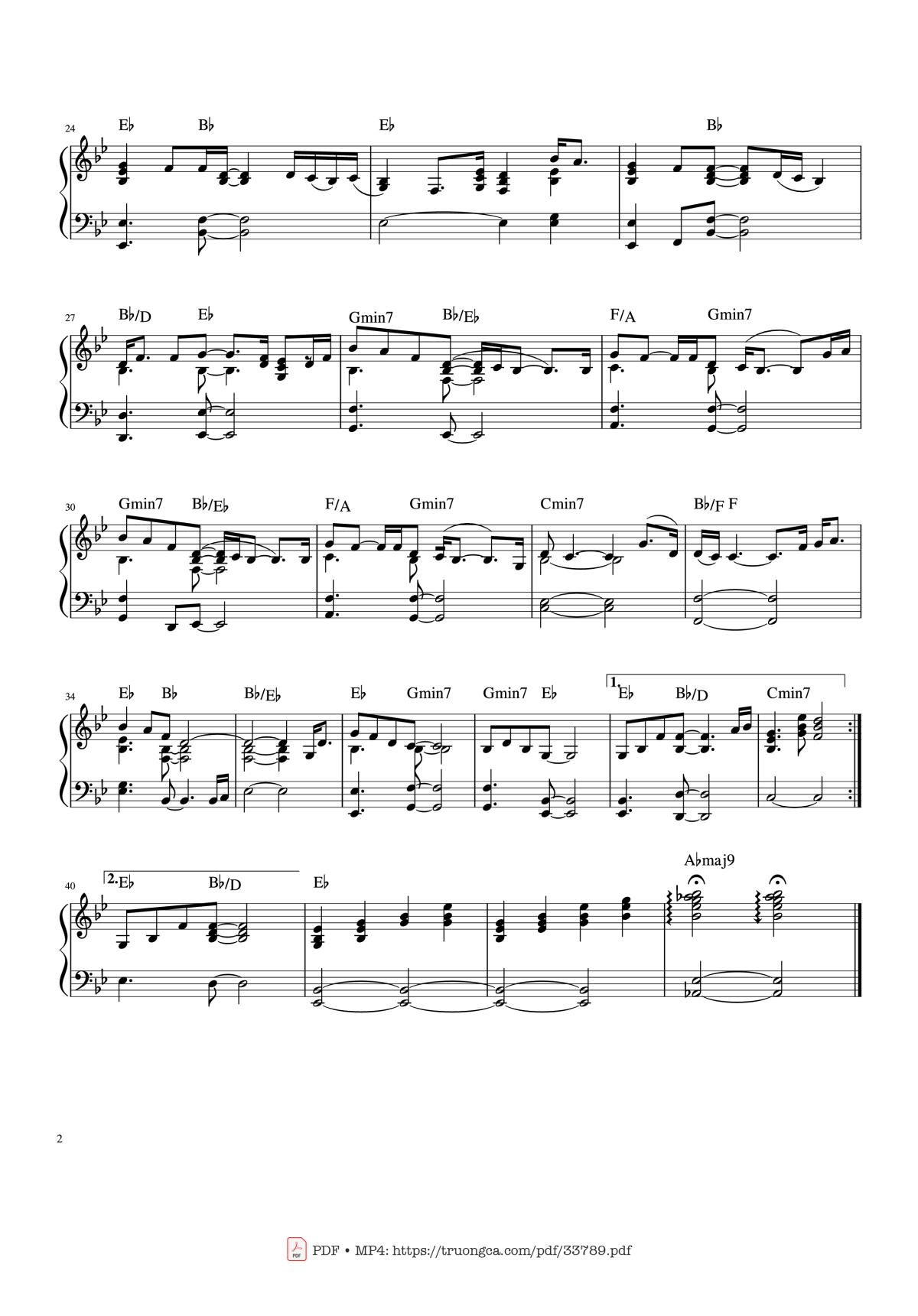 Page 2 of the piano sheet music PDF Piano – I Can